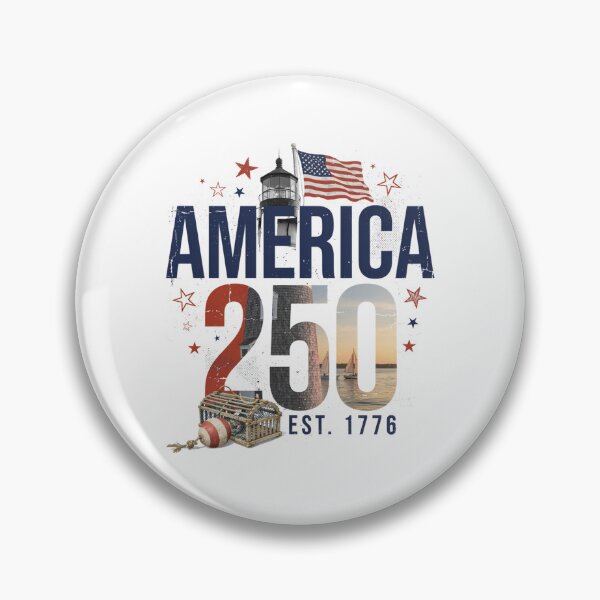 Item preview, America 250 Outer Banks North Carolina Semiquincentennial 1776 - 2026 Vintage Flag Lighthouse v3 designed and sold by DarylWelsh2024.