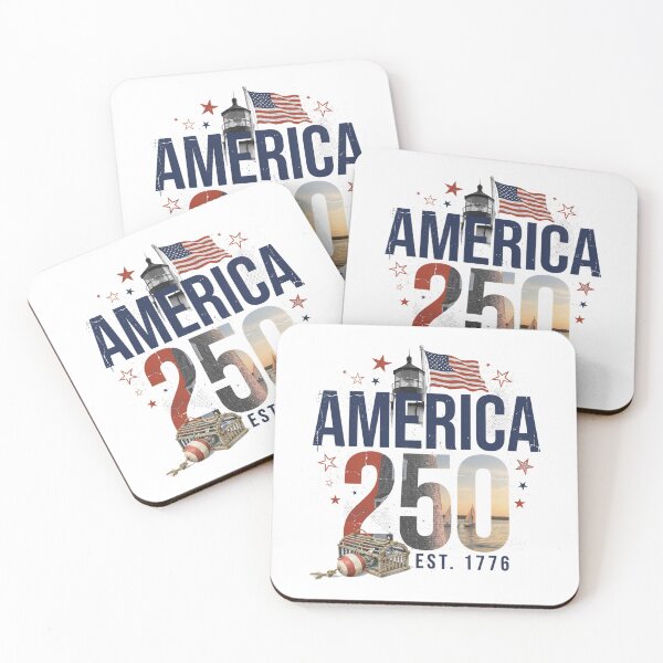 Item preview, America 250 Outer Banks North Carolina Semiquincentennial 1776 - 2026 Vintage Flag Lighthouse v3 designed and sold by DarylWelsh2024.