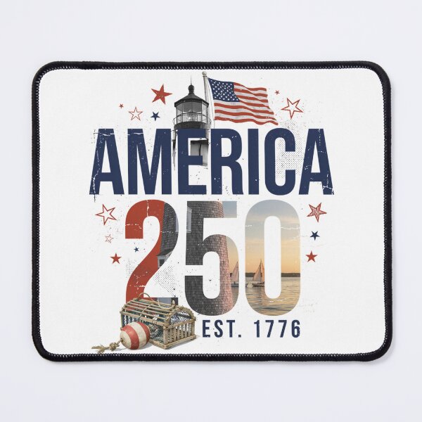 Item preview, America 250 Outer Banks North Carolina Semiquincentennial 1776 - 2026 Vintage Flag Lighthouse v3 designed and sold by DarylWelsh2024.