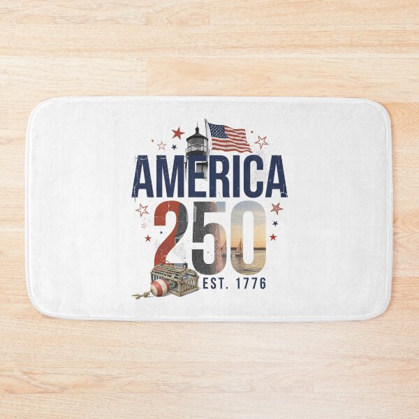 Item preview, America 250 Outer Banks North Carolina Semiquincentennial 1776 - 2026 Vintage Flag Lighthouse v3 designed and sold by DarylWelsh2024.