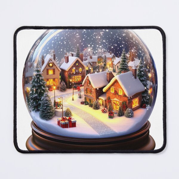 Item preview, Cozy Christmas Village Snow Globe designed and sold by butterflies-new.