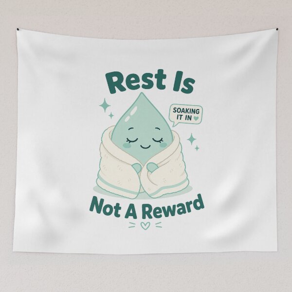 Item preview, Droplet Rest Is Not Reward designed and sold by NullSpacePrints.