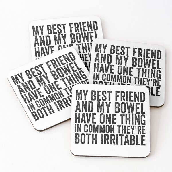 Item preview, My Best Friend And My Bowel Have One Thing In Common They’re Both Irritable Funny Best Friend Humor designed and sold by 76Valeria.
