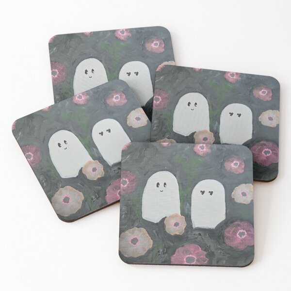 Item preview, Two Ghosts in a Field of Flowers designed and sold by LaurenMyersArtist.