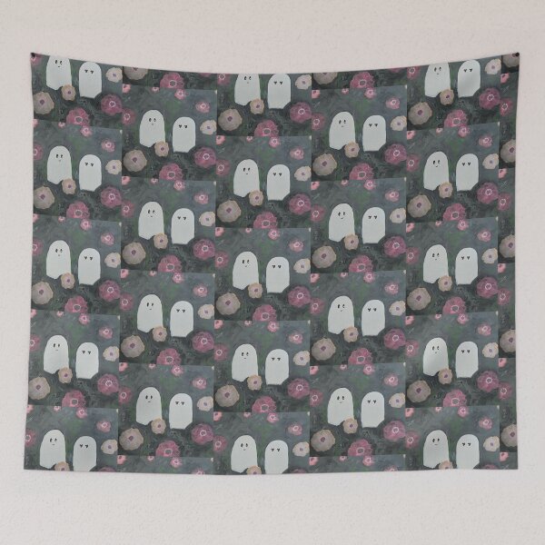Item preview, Two Ghosts in a Field of Flowers designed and sold by LaurenMyersArtist.