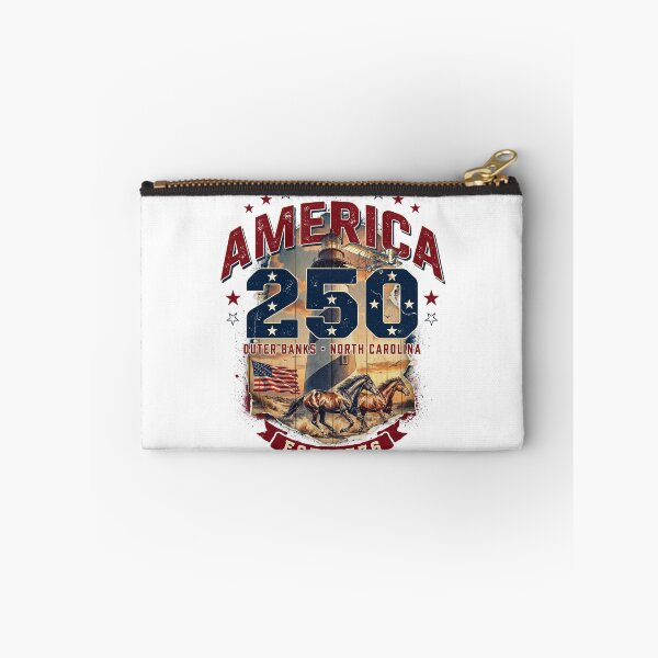 Item preview, America 250 Outer Banks North Carolina Semiquincentennial 1776 - 2026 Vintage Flag Lighthouse v4 designed and sold by DarylWelsh2024.