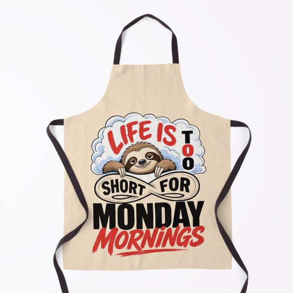 Item preview, Cute Sloth Monday Morning Art Print designed and sold by Nadiename.