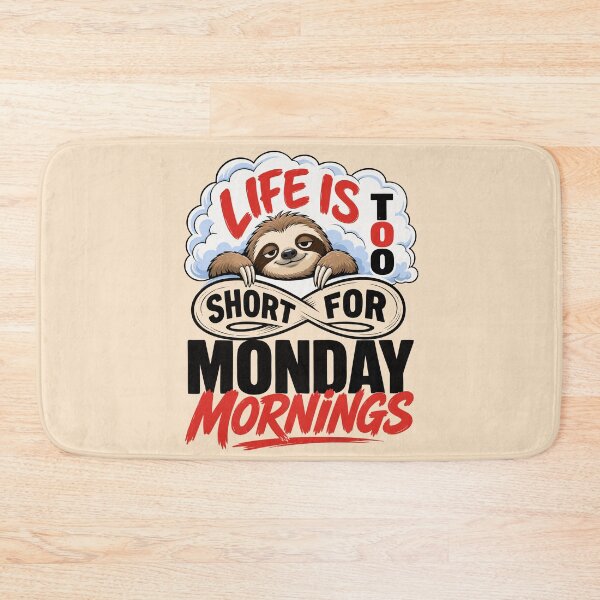 Item preview, Cute Sloth Monday Morning Art Print designed and sold by Nadiename.