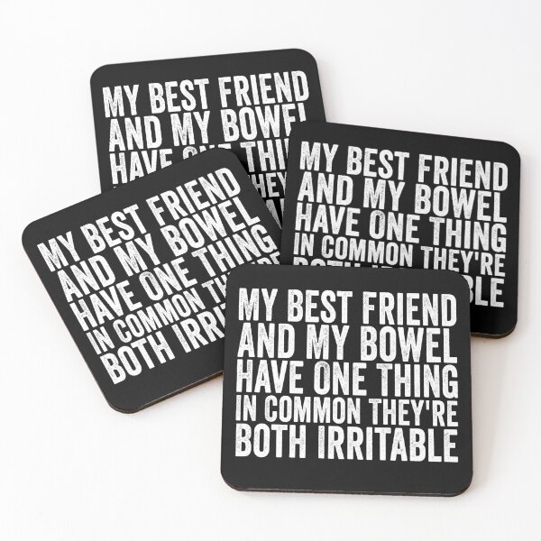Item preview, My Best Friend And My Bowel Have One Thing In Common They’re Both Irritable Funny Best Friend Humor designed and sold by 76Valeria.