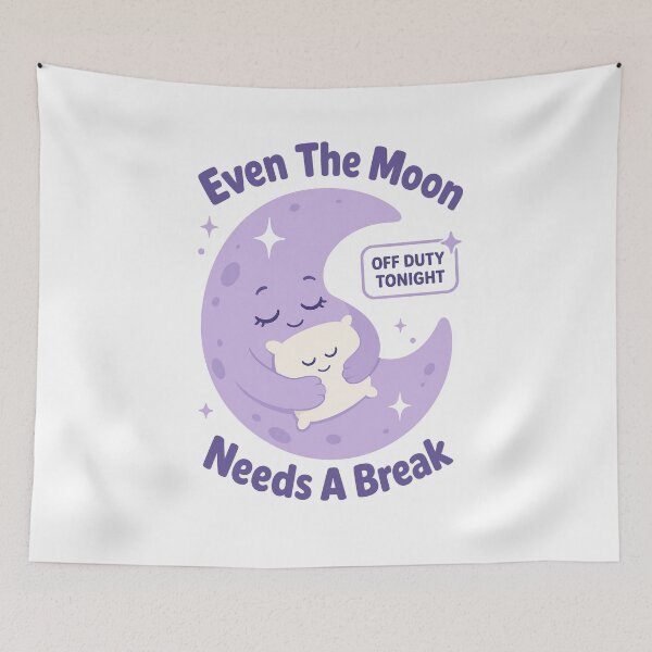 Item preview, Moon Hug Even Needs Break designed and sold by NullSpacePrints.