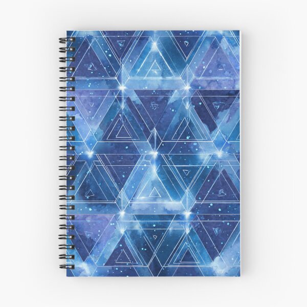 Item preview, Celestial Blue Geometric Triangles Starfield Sacred Geometry designed and sold by Sheoutthere.