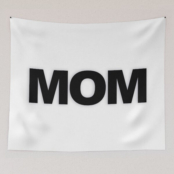 Item preview, MOM — Black Minimal Bold Type Statement designed and sold by WORDPAUSE.