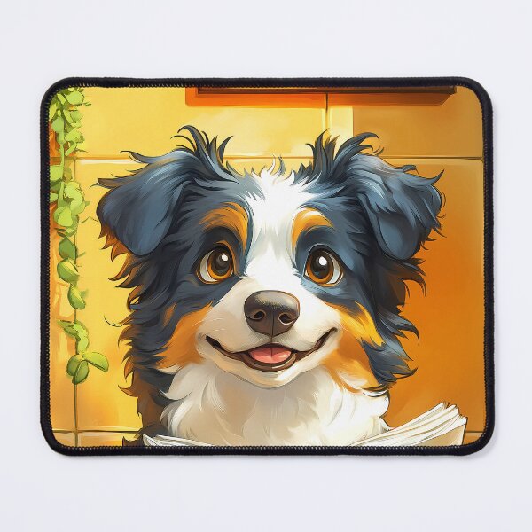 Item preview, Border Collie Dog Newspaper Reader Bathroom Cozy Puppy designed and sold by mildaclairmo.