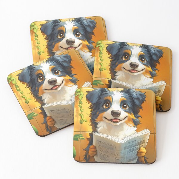 Item preview, Border Collie Dog Newspaper Reader Bathroom Cozy Puppy designed and sold by mildaclairmo.