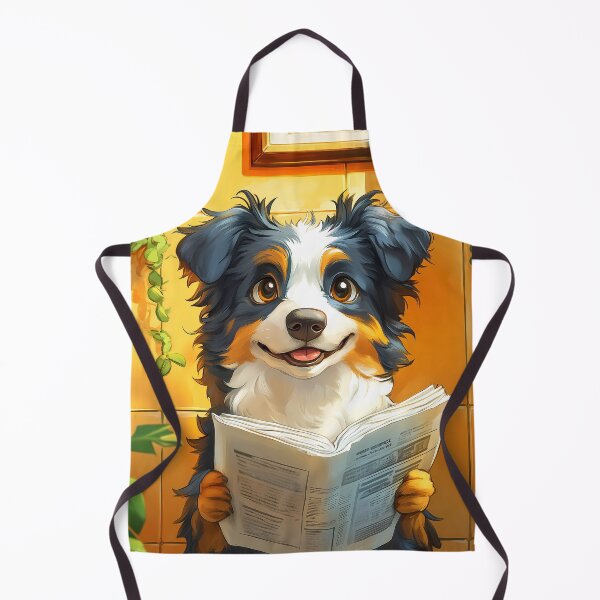 Item preview, Border Collie Dog Newspaper Reader Bathroom Cozy Puppy designed and sold by mildaclairmo.