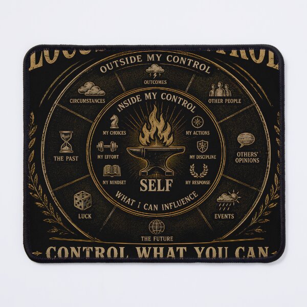Item preview, Locus of Control | Control What You Can | Psychology & Stoic Wisdom designed and sold by INNER FORGE.