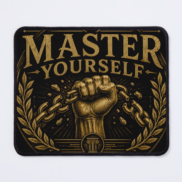 Item preview, Master Yourself | Self-Mastery & Discipline Vintage Engraving designed and sold by INNER FORGE.