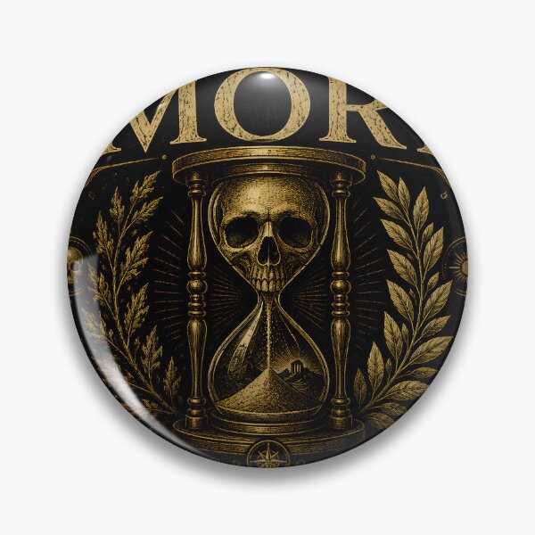 Item preview, Memento Mori | Remember You Must Die | Stoic Philosophy Vintage Engraving designed and sold by INNER FORGE.