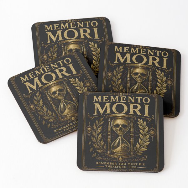 Item preview, Memento Mori | Remember You Must Die | Stoic Philosophy Vintage Engraving designed and sold by INNER FORGE.