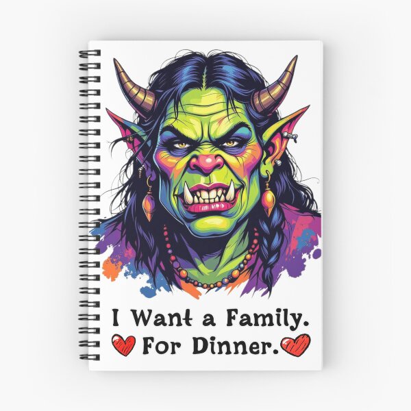 Item preview, I Want a Family. For Dinner. – Halloween Monster – Dark Humour designed and sold by flashARTstudio.