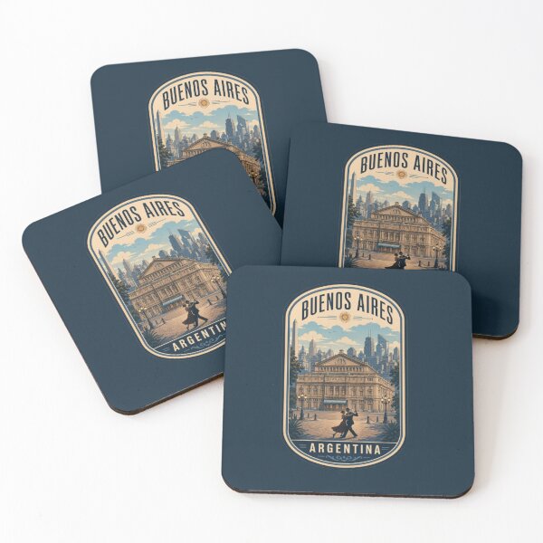 Item preview, Buenos Aires Argentina Teatro Colon Tango Skyline Vintage designed and sold by Travel Souvenirs 30.
