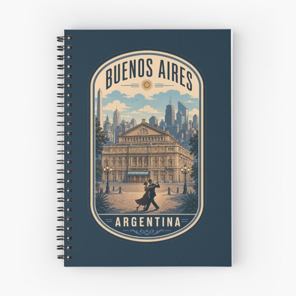 Item preview, Buenos Aires Argentina Teatro Colon Tango Skyline Vintage designed and sold by Travel Souvenirs 30.