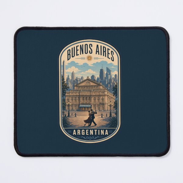 Item preview, Buenos Aires Argentina Teatro Colon Tango Skyline Vintage designed and sold by Travel Souvenirs 30.