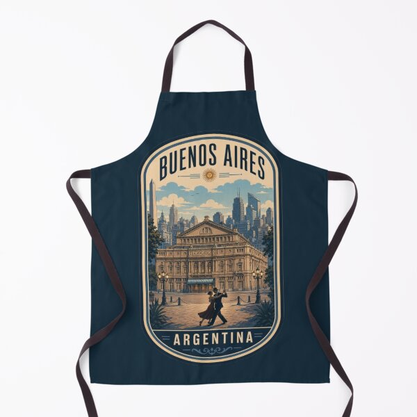 Item preview, Buenos Aires Argentina Teatro Colon Tango Skyline Vintage designed and sold by Travel Souvenirs 30.