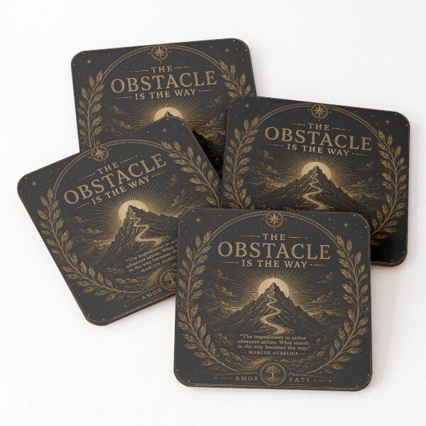 Item preview, The Obstacle Is the Way | Stoic Philosophy | Marcus Aurelius Vintage Engraving designed and sold by INNER FORGE.