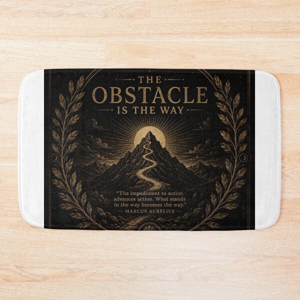 Item preview, The Obstacle Is the Way | Stoic Philosophy | Marcus Aurelius Vintage Engraving designed and sold by INNER FORGE.