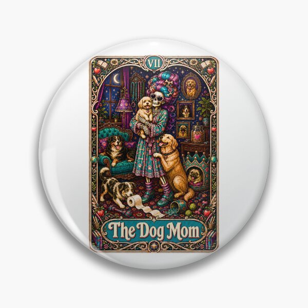 Item preview, Funny Tarot Skeleton - The Dog Mom designed and sold by Travelslightly.