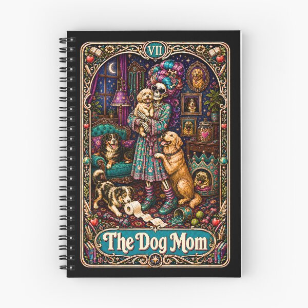 Item preview, Funny Tarot Skeleton - The Dog Mom designed and sold by Travelslightly.