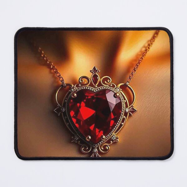 Item preview, Luxury Red Heart Ruby Necklace Design designed and sold by MFMart.