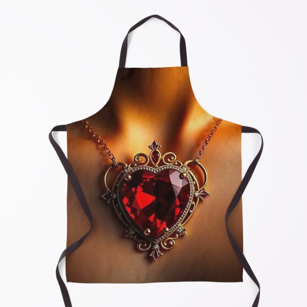 Item preview, Luxury Red Heart Ruby Necklace Design designed and sold by MFMart.