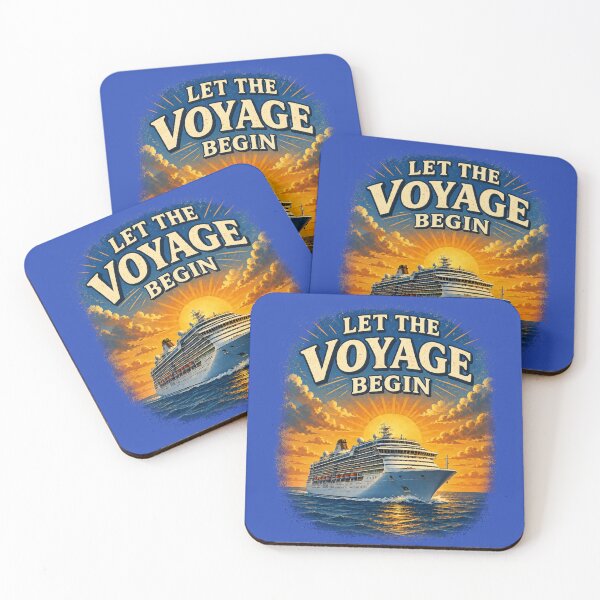 Item preview, Let The Voyage Begin – Cruise Ship Sunset Travel Adventure Design designed and sold by Alpine-Ink.