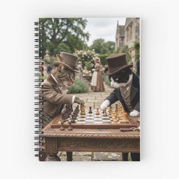 Item preview, Two Cats Playing Chess designed and sold by natureofnurture.