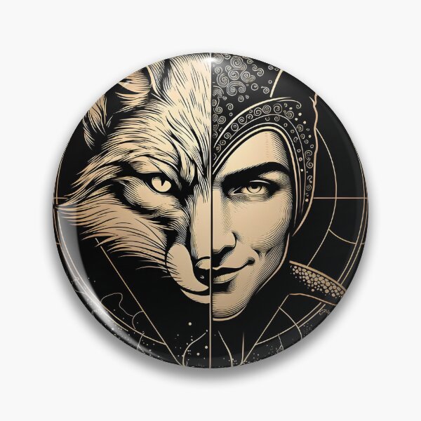Item preview, The Trickster – Jungian Archetype Gold Engraved Design designed and sold by INNER FORGE.