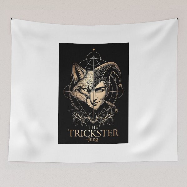 Item preview, The Trickster – Jungian Archetype Gold Engraved Design designed and sold by INNER FORGE.