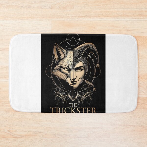 Item preview, The Trickster – Jungian Archetype Gold Engraved Design designed and sold by INNER FORGE.