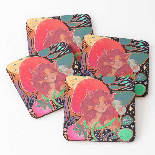 Item preview, Trippy Strawberry Fox Furry designed and sold by PaintedSour.
