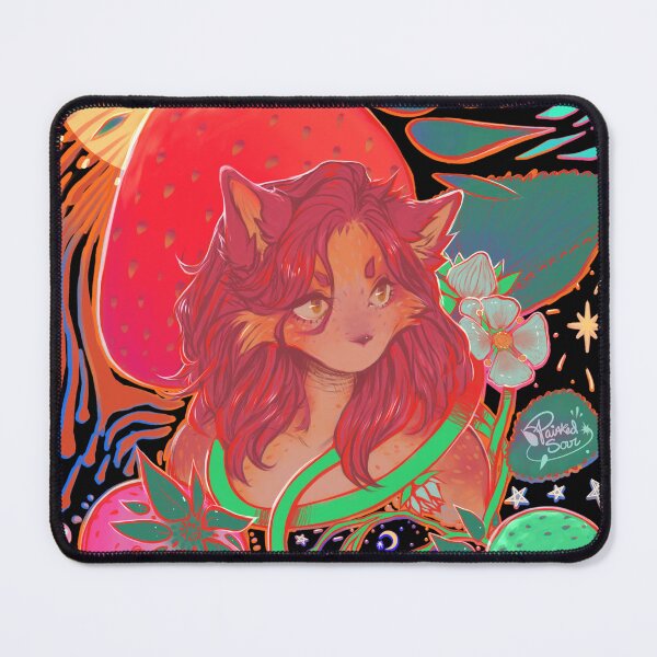 Item preview, Trippy Strawberry Fox Furry designed and sold by PaintedSour.