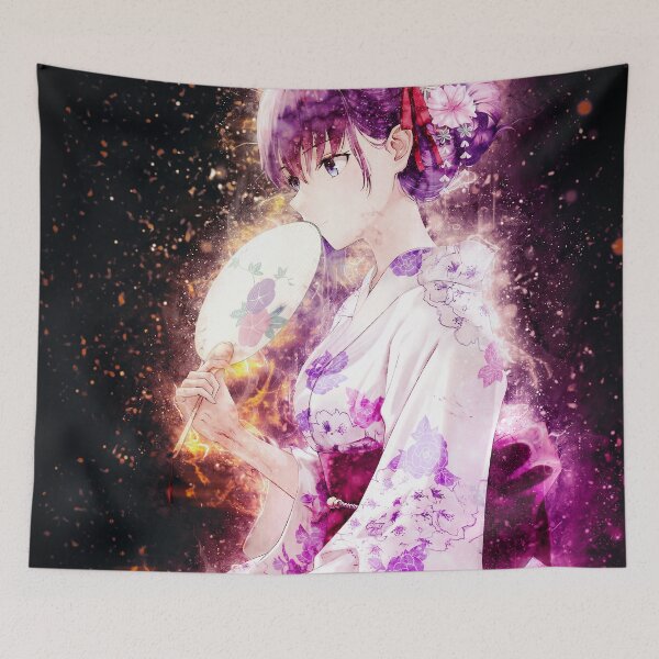 Item preview, Sakura Matou Fate Stay Night Serene Floral Kimono Aura designed and sold by mildaclairmo.