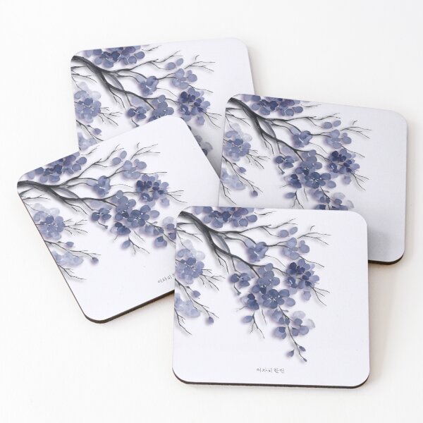 Item preview, Blue Blossom Branch Watercolor designed and sold by PebsPebs.