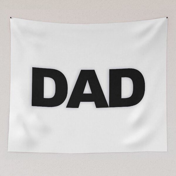 Item preview, DAD — Black Minimal Bold Type Statement designed and sold by WORDPAUSE.