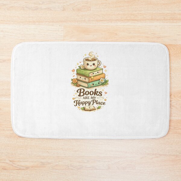 Item preview, Books Are My Happy Place | Cute Book Lover Reading T-Shirt designed and sold by ✨ Daily Vibe Studio ✨.