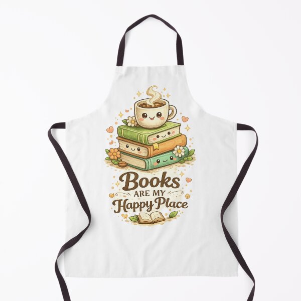 Item preview, Books Are My Happy Place | Cute Book Lover Reading T-Shirt designed and sold by ✨ Daily Vibe Studio ✨.