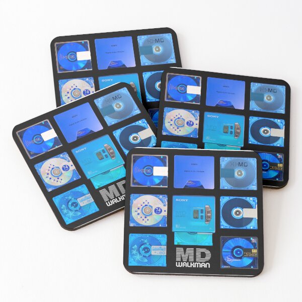 Item preview, MD Walk Man blue retro audio Minidisc designed and sold by jnxyz.