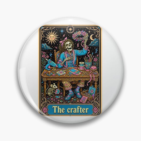 Item preview, Funny Tarot Skeleton - The Crafter designed and sold by Travelslightly.