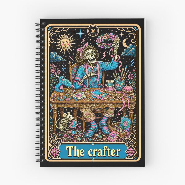 Item preview, Funny Tarot Skeleton - The Crafter designed and sold by Travelslightly.