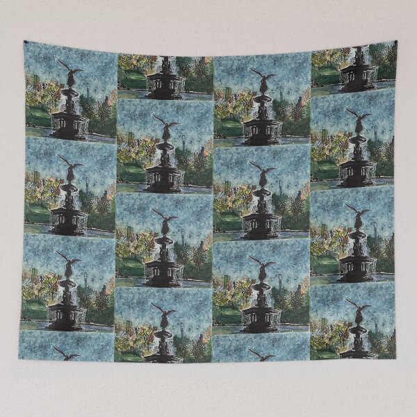 Item preview, Central Park- Bethesda fountain  designed and sold by Watershadow.